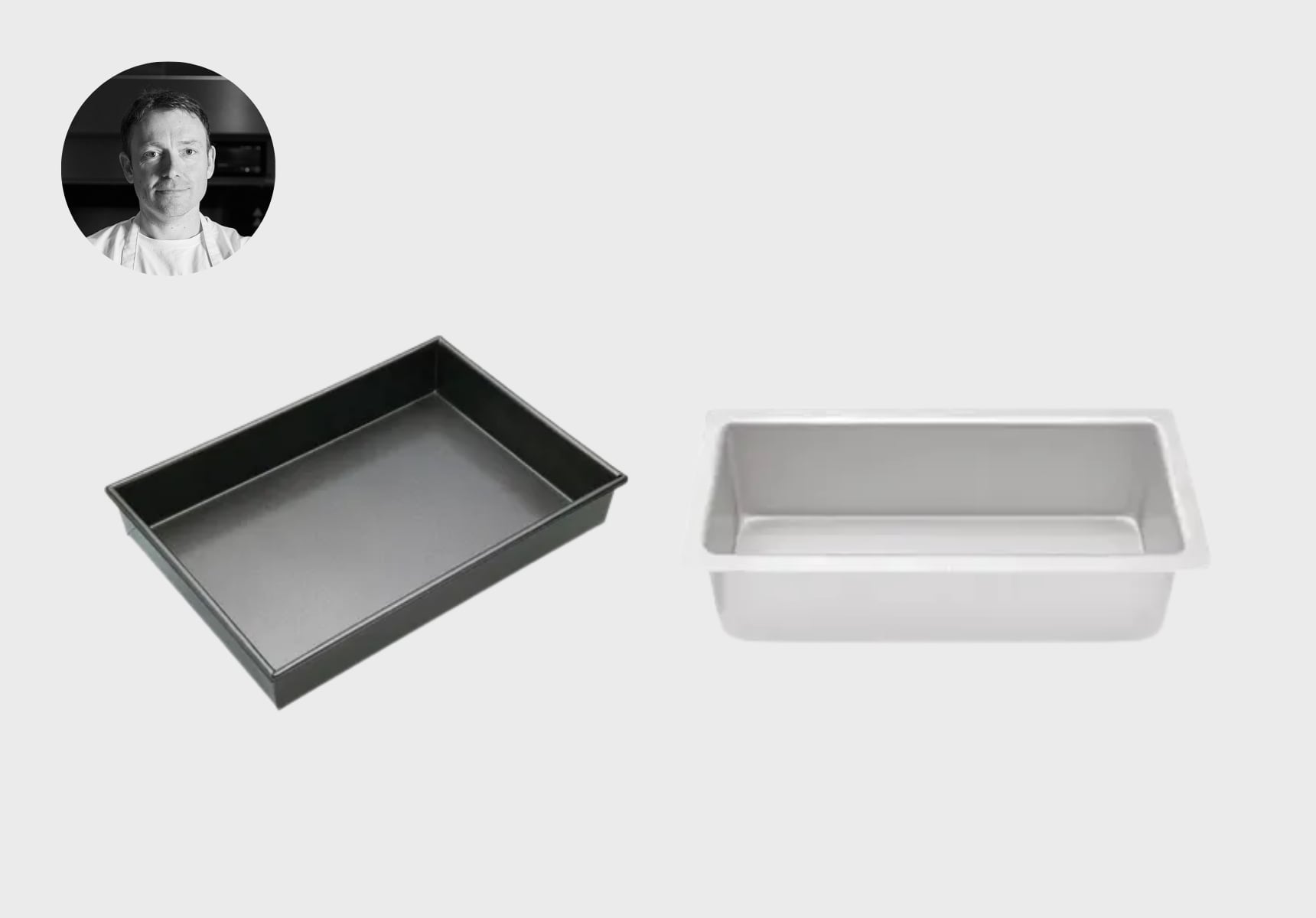 Mondo Pro Bar tin and Masterpro cake pan